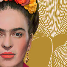 Mexican Icon Portrait Print, Mexican Folk Art, Modern Decor, Kahlo Legacy  (digital Download)
