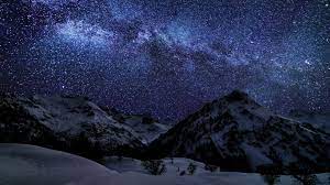 Download Wallpaper 1366x768 Winter Sky Stars Nature Night Laptop 1366x768 Hd Background Winter Sky Night Skies Sky