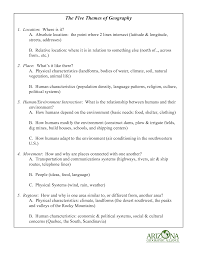 5 Themes Of Geography Printable 18 Best Images Of Five Themes Of Geography Worksheets Geography Worksheets Five Themes Of Geography Social Studies Worksheets