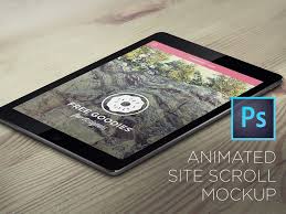 Ipad Scroll Down Animation In Photoshop Animation In Photoshop Ipad Mockup Free Ipad