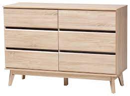 See more ideas about blond furniture, furniture, mid century furniture. In Stock Miren Mid Century Modern Light Oak And Dark Gray 5 Drawer Dresser Midcentury Dressers By Hedgeapple Houzz