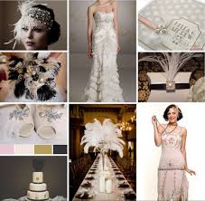 Great Gatsby Theme Art Deco Wedding Ideas Inspiration Flapper Roaring 20s Pink Cameo Vintage Gold Wedding Dresses Lace Wedding 1920s Wedding