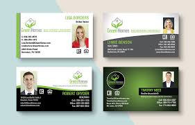 Acme business cards & signs. Green Homes Realtors Real Estate Business Card Products