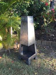 A cast aluminum one will not rust. Corten Steel Chimney Style Fire Pit Outdoor Fire Pit Fire Pit Backyard Metal Fire Pit