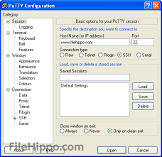 The software is a client for the ssh, telnet, rlogin, and raw tcp socket protocols. Download Putty 0 76 For Windows Filehippo Com