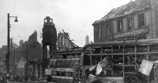 Image Of Bomb Damaged Buildings Near The Tyne Bridge In Newcastle, 2Nd