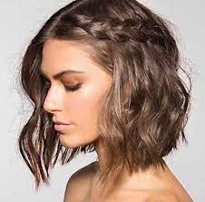 While styling short wavy hair, avoid using products that are too sticky. Braid For Short Wavy Hair Geflochtene Frisuren Haar Styling Flechtfrisuren