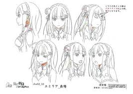 unkoer re ゼロから始める異世界生活 設定資料 ヤフオク character model sheet character drawing anime sketch