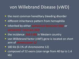 Von Willebrand Disease Ppt Download