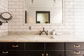 White subway tile bathroom subway tile kitchen subway tile showers kitchen backsplash white tiles grey grout glass subway tile backsplash beveled subway tile black pictured here is the classic subway tile layout you've seen in a million kitchens and bathrooms, and on, well, the subway. Vertical Stacked Subway Tile Installation Trend Apartment Therapy