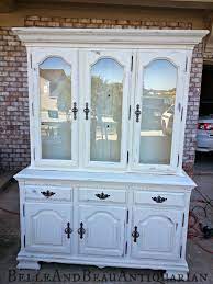 Even so, updating this 1980's orange pine hutch from country cute to farmhouse fresh was well worth. From 90 S Oak To A Distressed White New Finish For A China Cabinet White China Cabinet China Cabinet White China Cabinets
