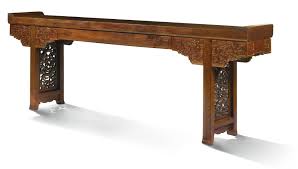 A Large Huanghuali Solid Top Altar Table Qiaotouan Br 17th 18th Century Lot Antique Chinese Furniture Altar Table Furniture