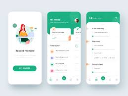 Event Reminder App Green And Yellow In 2020 Mobile App Design Inspiration Event App App