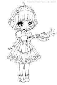 Honey Lineart By Yampuff On Deviantart Chibi Coloring Pages Coloring Pages Cool Coloring Pages