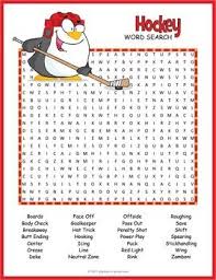A Word Search Puzzle Worksheet Featuring 28 Vocabulary Words From The Game Of Ice Hockey Use This As A Special Tre Ice Hockey Hockey Tournaments Hockey Crafts