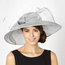 Grey Weave Beaded Bow Wide Brim Hat At Debenhams Com Hat Hairstyles Wide Brim Hat Beautiful Hats