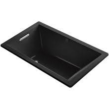 Read honest and unbiased product reviews from our users. Kohler K 877 S 47 Almond Highbridge Collection 60 Three Wall Alcove Cast Iron Soaking Bath Tub With Left Hand Drain Faucetdirect Com