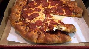 Pizza Hut 3 Cheese Stuffed Crust Pizza Review Youtube