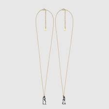 Gucci Ghost Necklace In Gold In Metallic Lyst
