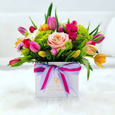 Petunias, geraniums, and begonias are classic window box flowers, but you may be surprised to find options like roses, tulips, and hydrangeas being used in these set ups now. Spring Flower Gift Box In Doral Fl Doral Orchids Florals Events