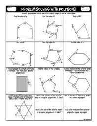 Polygons Graphic Organizer And Practice Interior And Exterior Angles Exterior Angles Graphic Organizers