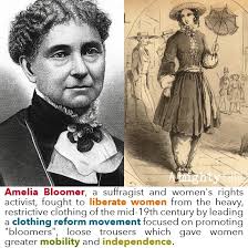 When you hear the term "bloomers," you might think of old-fashioned  undergarments but did you know that at one time bloomers were considered  quite scandalous and were named in honor of the