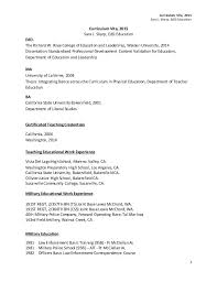 Curriculum Vita 2015 Sara J Sharp Edd Education 1 Curriculum Vita 2015 Sara J Sharp Edd Education Edd Walden University Curriculum Vitae Curriculum