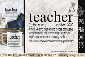 Download Teacher Svg Funny 2020 Teacher Definition For Pandemic 1112530 Cut Files Design Bundles