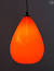 Orange Glass Pendant Light