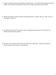 About this quiz & worksheet. Significant Figures Word Problems Worksheet For Review Or Assessment