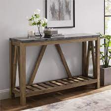 52 Modern Farmhouse Entryway Table Dark Concrete Walmart Com Walmart Com In 2021 Farmhouse Entryway Table Entryway Table Modern Rustic Accent Table