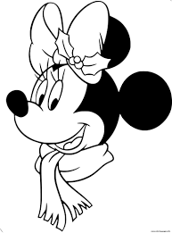 Tweety bird coloring pages ]. Minnie Mouse Cute Face Coloring Pages Printable