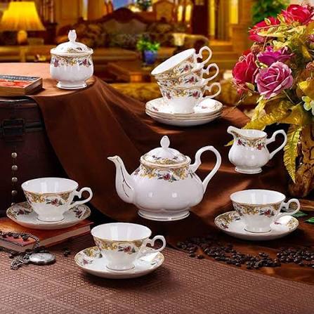 Bone China Tea & Coffee Set 27pc
