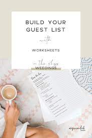 Wedding Planner Guest List Worksheets Download And Print Etsy Love Story Wedding Wedding Planner Wedding Survival Kits