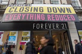 forever 21 closes 200 stores amid bankruptcy proceedings