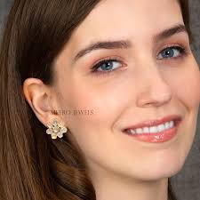 Flora Diamond Stud Earrings