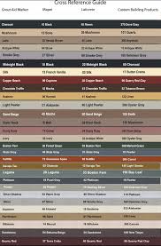 54 Uncommon Tile Grout Colors Chart
