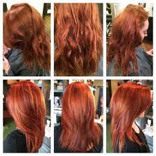 Before After Redhead Red Hair Copper Balayage Gold Red Hair Copper Balayage Balayage Merlot Hair Color