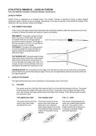 The present paper also presents an example of measurement in the javelin throw. 5 13 Javelin Throw Boland Athletics Bolandathletics Com