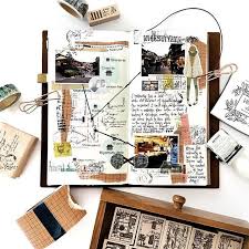 Not Letting A Rainy Sunday Dampen My Mood For Crafting Glad To Complete Another Page Of My Kyoto Trip Creative Journal Travel Journal Pages Travel Scrapbook