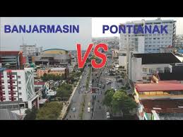 Kota ini memang menjadi salah satu wilayah di. Kota Pontianak Vs Banjarmasin Kota Terbesar Dan Ibukota Provinsi Di Kalimantan Barat Dan Selatan Youtube