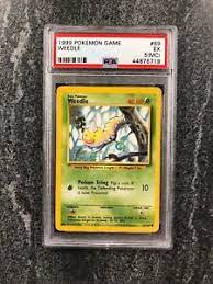 Miscut pokemon card battle styles 034/163 galarian mr. Psa 5 Mc Weedle 69 102 Miscut Pokemon Card Base Set Rare Error 1999 Ebay