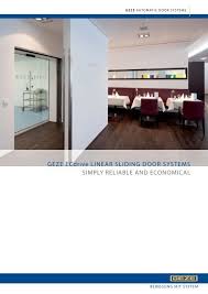 Aek lagerhausstrasse 8, 5071 wals/salzburg, austria. Geze Ecdrive Linear Sliding Door Systems Asc Info