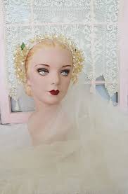Vintage Wax Wedding Headpiece