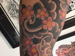 Japanese samurai koi carp dragon tattoo stock image. Japanese Sleeve Tattoo Dragon Flowers And Cherry Blossoms 01 Joe Haasch Tattoo