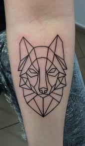 By using simple geometric lines, you too can rock a young wolf tattoo which represents youthfulness and innocence. Geometric Wolf Tattoos Meanings Tattoo Designs More