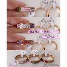 Pemesanan dapat langsung di halaman website ini. Cincin Titanium Cincin Korea Cincin Emas Size 6 C135 Shopee Indonesia