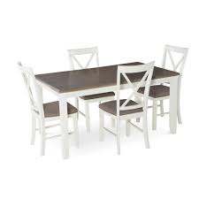 Perfect for dining and entertaining in the kitchen, dining room or finished. Powell Company Jane 5 Piece White Dining Set 15d8153 The Home Depot