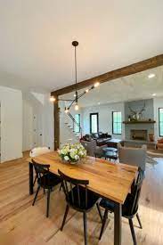 Downtown Minimalist 5 Light Chandelier In 2021 Farmhouse Dining Room Lighting Home And Living Farmhouse Dining Room