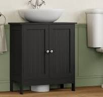 Amazon.com: Iwell Pedestal Sink Storage Cabinet with 2 Doors ...